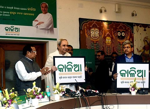 Odisha CM Naveen Patnaik at the launch of Kalia scheme for farmers. (Photo: Twitter / @CMO_Odisha)