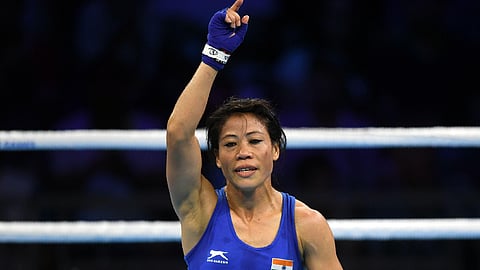Olympic bronze-medallist and six-time boxing world champion M C Mary Kom.