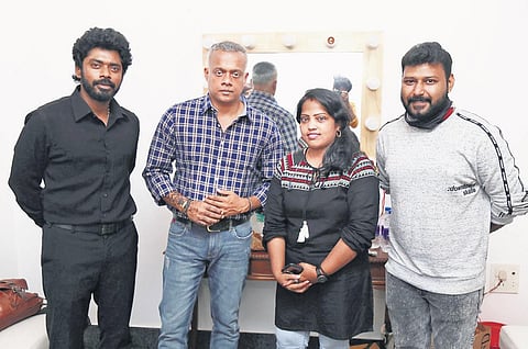 Gautham Menon along with filmmakers of 3:33.