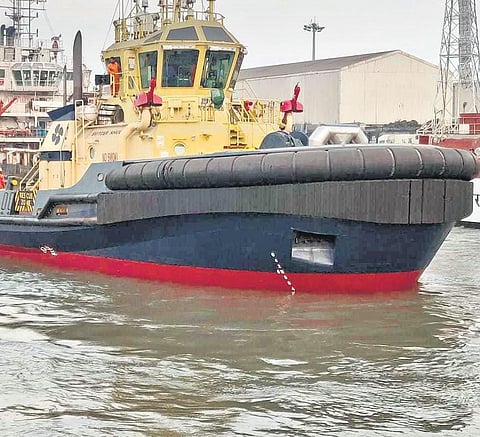 Svitzer Khulna being re-floated at Sadhav Dry Dock in Paradip | Express