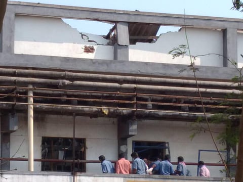 It is suspected that overheating of the chemicals led to the blast (Photo | Special arrangement)