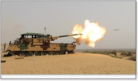 Pics of 130 mm Catapult Gun firing last salvo