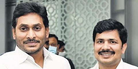 YSRC candidate M Gurumoorthy meets CM Jagan at Tadepalli