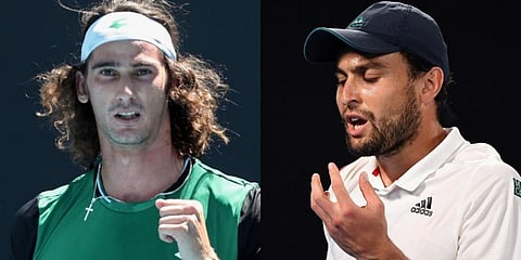 Lloyd Harris (L) and Aslan Karatsev (File photo| AFP)