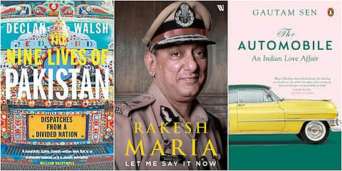 Covers of 'The Nine Lives of Pakistan', 'Let Me Say It Now' and 'The Automobile' (Photo| Special Arrangement)