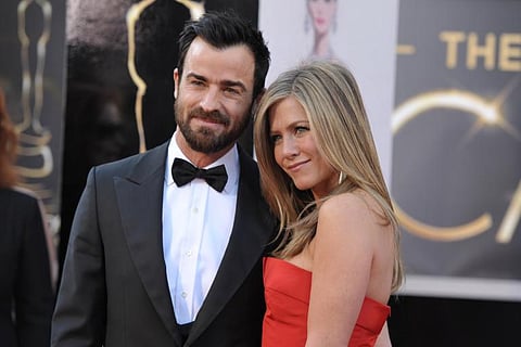 Justin Theroux with Jennifer Aniston (File Photo | AP)