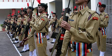 File photo of the students of Sainik School Bhubaneswar (Express Photo | Shamim)