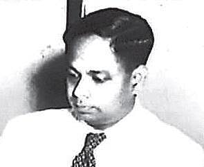 The last official photograph of Kokkat Sankara Pillai taken some months before his assassination inside the Indian High Commission in Ottawa