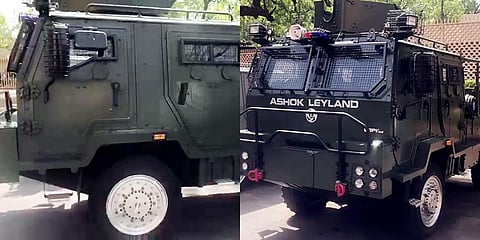 : Indian Air Force inducted 6-tonne Light Bullet Proof Vehicles for enhancing its airbases' security. (Photos | ANI)