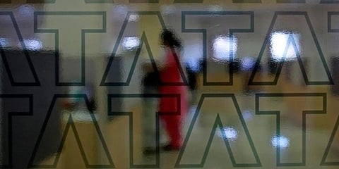 An employee of TCSÂ at company headquarters in Mumbai. (File Photo | Reuters)