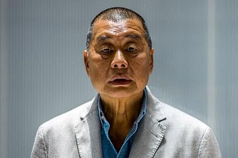 Millionaire media tycoon Jimmy Lai, 72, poses during an interview in Hong Kong. (File photo | AFP)