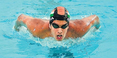 Indian swimmer Srihari Nataraj (Photo | EPS)