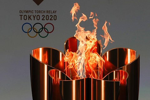 The governor of Osaka prefecture said on Thursday that he wants to cancel the Olympic torch relay legs going through Osaka later this month.(Photo | AP)