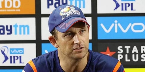 Mumbai Indians bowling coach Shane Bond (Photo | Mumbai Indians Twitter)