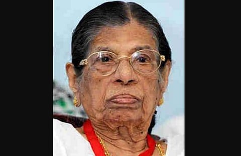 K. R. Gouri Amma (Photo | @CMOKerala, Twitter)