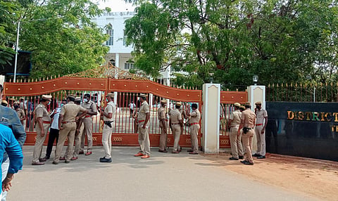Tension prevailed on Friday when the meeting was arranged between 8 am and 9 am (Photo | Special arrangement)