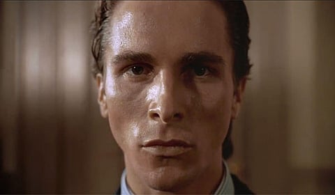 Actor Christian Bale in a still from 'American Psycho'.