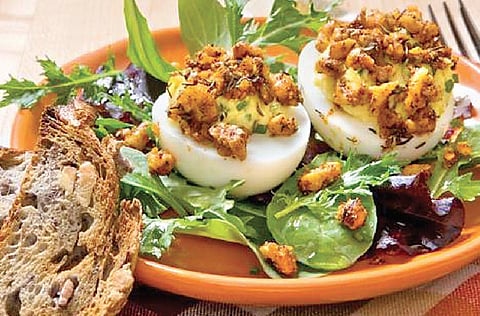 Perfect your Easter brunch with these DIY devilled eggs