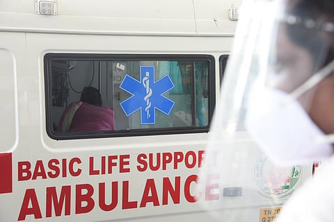 A representational image of an ambulance. (Photo R Satish Babu, EPS)