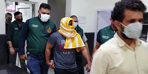 wrestler Sushil Kumar arrested by Delhi Police special cell in connection with the Chhatrasal Stadium murder case. (Photo| ANI)