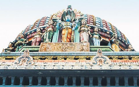 Vanamutti Perumal temple in Mayiladuthurai. (Photo| Chithra Madhavan)