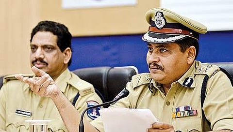 Rachakonda Police Commissioner Mahesh Bhagwat (R) (File photo| R Satish Babu)