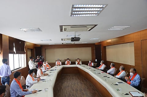 Gujarat BJP core committee was held at the state office. (Photo | Twitter)