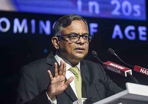 Tata Sons chairman N Chandrasekaran. (File | PTI)