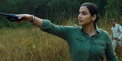 A still from Vidya Balan-starrer 'Sherni'.