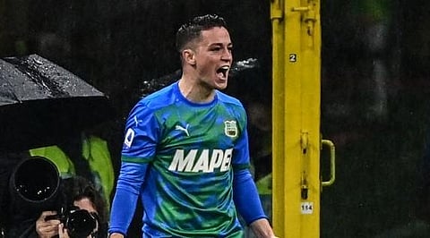 Sassuolo's Italian forward Giacomo Raspadori (Photo | AFP)