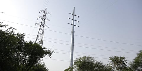 Delhi's tallest monopole near Sarai Kale Khan RRTS station. (Photo| EPS)
