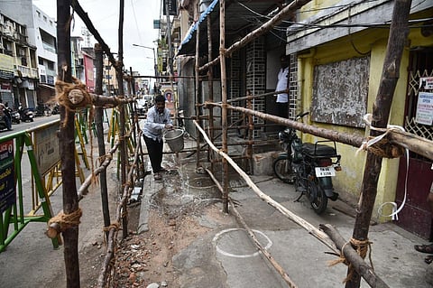 File photo of TASMAC stores getting ready to resume sales as lockdown curbs eased from June 14. (Photo | P Jawahar, EPS)