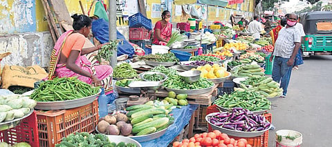 Street vendors at work in Vijayawada | P Ravindra Babu