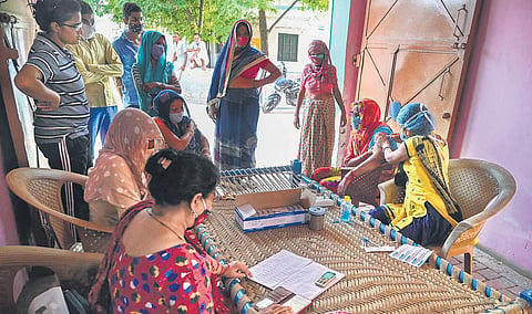 Despite inadequate medical infrastructure, rural areas have used resources at their disposal to fight the second wave. (Photo | AFP)