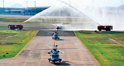 Advanced Light Helicopters MK III inducted at INS Dega, in Visakhapatnam I Express