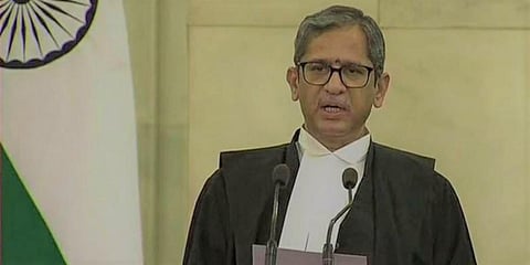 CJI NV Ramana (Photo | Prateek Som Twitter)
