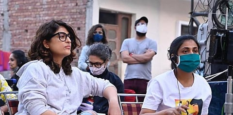 Tahira Kashyap Khurrana on the sets of 'Quaranteen Crush', part of the Netflix anthology 'Feels Like Ishq'. (Photo|Instagram)