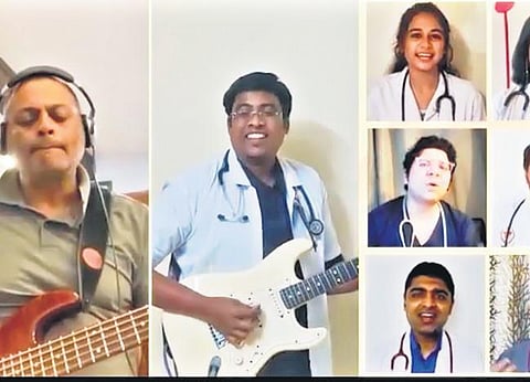 Doctors and healthcare workers take part in the virtual choir | Shriram BN
