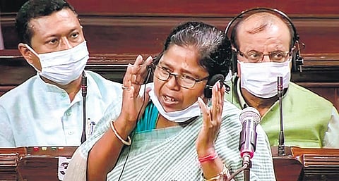 BJP MP Pratima Bhoumik speaks in Parliament | parveen negi/pti