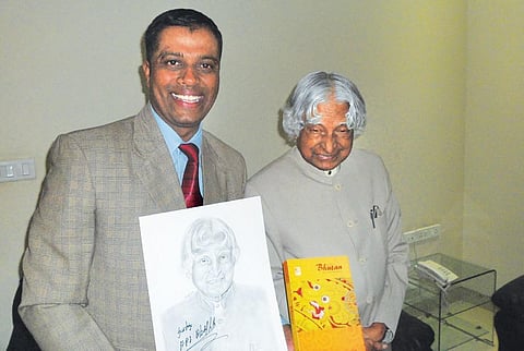 Colonel Vembu Shankar with Dr APJ Abdul Kalam
