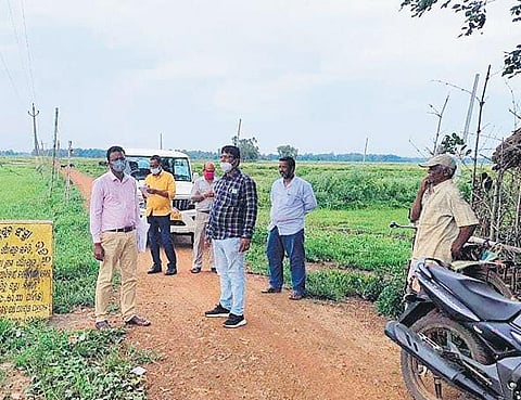 Block officials visit the village for spot inquiry of road | Express