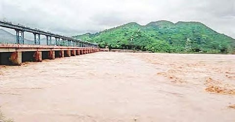 Vamsadhara river in spate in Srikakulam district. Representational Image (File Photo | Express)