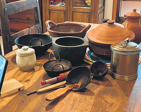 Faiza’s collection of traditional vessels