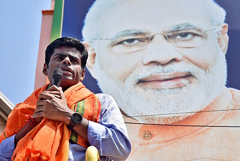 Ex-IPS officer Annamalai Kuppusamy (Photo | U Rakesh Kumar, EPS)