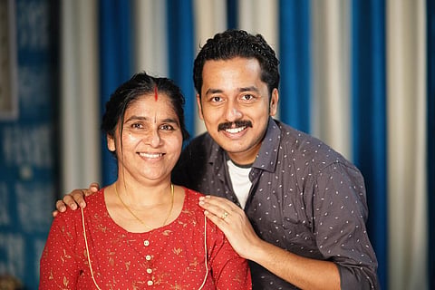 Kaarthik Shankar and his mother Kaladevi