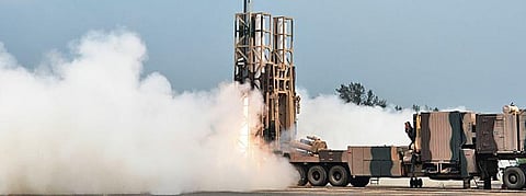 Nirbhay cruise missile being test fired. (Photo | Express)
