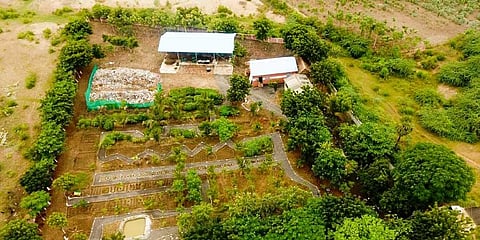 The resource recovery Park to recycle waste at the Kallikudi Town panchayat near Tiruchy. (Photo | EPS)