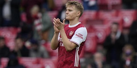Martin Odegaard spent the second half of last season on loan at Arsenal. (Photo | AP)