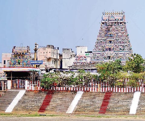 Presently, pooja is offered in Sanskrit as well as in Tamil in a few big temples.