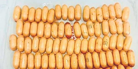Cocaine capsules.